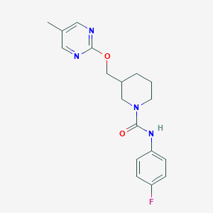 N-(4-fluorophenyl)-3-{[(5-methylpyrimidin-2-yl)oxy]methyl}piperidine-1-carboxamide