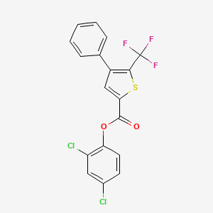 2,4-Dichlorophenyl 4-phenyl-5-(trifluoromethyl)thiophene-2-carboxylate