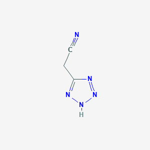 molecular formula C3H3N5 B2815864 1H-四唑-5-基乙腈 CAS No. 13616-36-9