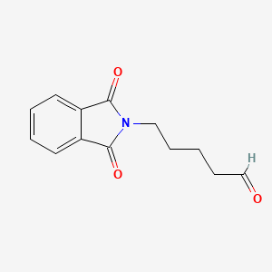 molecular formula C13H13NO3 B2815870 5-(1,3-二氧代异吲哚-2-基)戊醛 CAS No. 95691-09-1