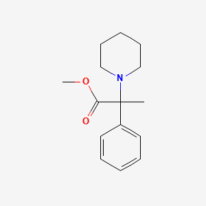 molecular formula C15H21NO2 B2815871 Methyl 2-phenyl-2-(piperidin-1-YL)propanoate CAS No. 1034912-50-9