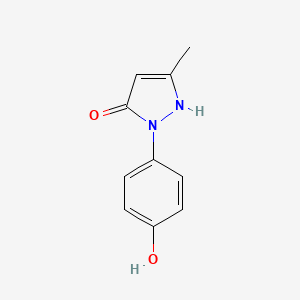 molecular formula C10H10N2O2 B2815872 2-(4-hydroxyphenyl)-5-methyl-1H-pyrazol-3-one CAS No. 908230-35-3