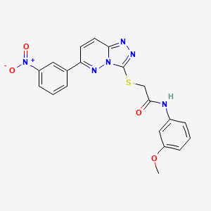 N-(3-methoxyphenyl)-2-((6-(3-nitrophenyl)-[1,2,4]triazolo[4,3-b]pyridazin-3-yl)thio)acetamide