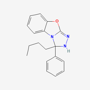 molecular formula C18H19N3O B2815891 3-Butyl-3-phenyl-2,3-dihydrobenzo[4,5]oxazolo[2,3-c][1,2,4]triazole CAS No. 540760-40-5