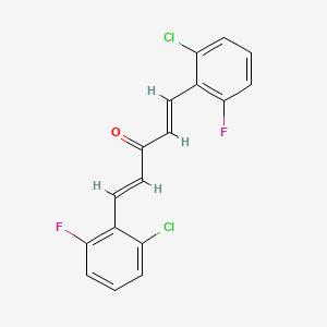 (1E,4E)-1,5-bis(2-chloro-6-fluorophenyl)penta-1,4-dien-3-one