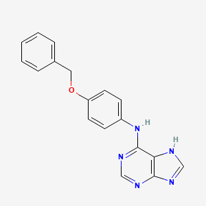 N-[4-(benzyloxy)phenyl]-9H-purin-6-amine