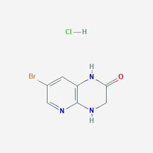 7-Bromo-3,4-dihydro-1H-pyrido[2,3-b]pyrazin-2-one;hydrochloride