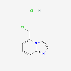 molecular formula C8H8Cl2N2 B2815930 5-(Chloromethyl)imidazo[1,2-a]pyridine hydrochloride CAS No. 177485-72-2