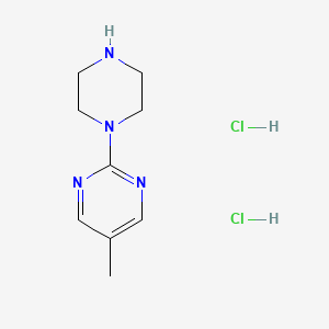 molecular formula C9H16Cl2N4 B2815953 5-Methyl-2-(piperazin-1-yl)pyrimidine dihydrochloride CAS No. 1707710-42-6