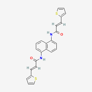 (2E)-3-(THIOPHEN-2-YL)-N-{5-[(2E)-3-(THIOPHEN-2-YL)PROP-2-ENAMIDO]NAPHTHALEN-1-YL}PROP-2-ENAMIDE