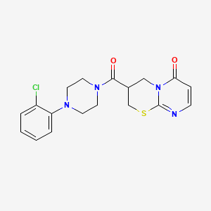 3-(4-(2-chlorophenyl)piperazine-1-carbonyl)-3,4-dihydropyrimido[2,1-b][1,3]thiazin-6(2H)-one