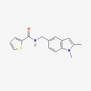 N-[(1,2-dimethylindol-5-yl)methyl]thiophene-2-carboxamide