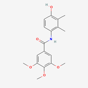 molecular formula C18H21NO5 B2815981 N-(4-羟基-2,3-二甲基苯基)-3,4,5-三甲氧基苯甲酰胺 CAS No. 321949-82-0
