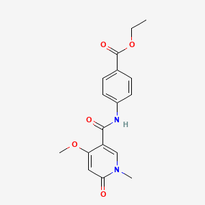 ethyl 4-(4-methoxy-1-methyl-6-oxo-1,6-dihydropyridine-3-amido)benzoate