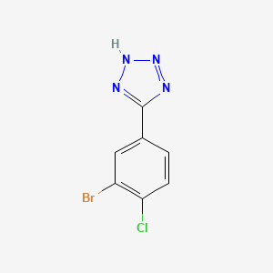 molecular formula C7H4BrClN4 B2816012 5-(3-bromo-4-chlorophenyl)-1H-tetrazole CAS No. 1432023-53-4