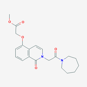 Methyl 2-[2-[2-(azepan-1-yl)-2-oxoethyl]-1-oxoisoquinolin-5-yl]oxyacetate