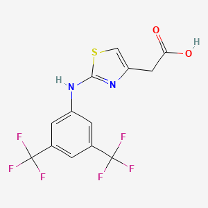 2-(4-((3,5-bis(Trifluoromethyl)phenyl)amino)-3,5-thiazolyl)acetic acid