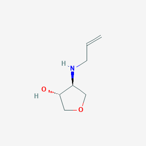 molecular formula C7H13NO2 B2816030 Rel-(3R,4S)-4-(丙烯基氨基)四氢呋喃-3-醇 CAS No. 1844859-65-9
