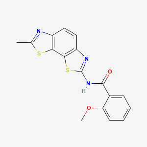 2-methoxy-N-(7-methyl-[1,3]thiazolo[4,5-g][1,3]benzothiazol-2-yl)benzamide