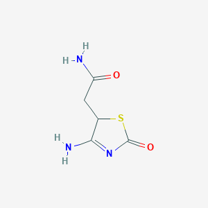 2-(4-Imino-2-oxo-1,3-thiazolidin-5-yl)acetamide