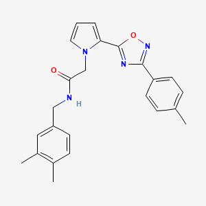 N-(3,4-dimethylbenzyl)-2-{2-[3-(4-methylphenyl)-1,2,4-oxadiazol-5-yl]-1H-pyrrol-1-yl}acetamide