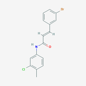 molecular formula C16H13BrClNO B2816048 3-(3-溴苯基)-N-(3-氯-4-甲基苯基)丙烯酰胺 CAS No. 331462-21-6