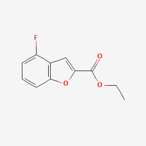 molecular formula C11H9FO3 B2816052 4-氟苯并呋喃-2-甲酸乙酯 CAS No. 1709824-79-2