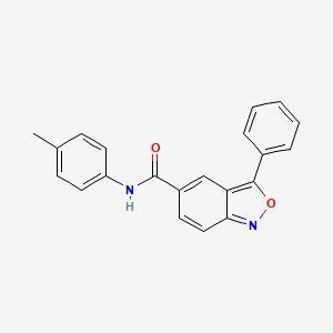 molecular formula C21H16N2O2 B2816053 N-(4-甲基苯基)-3-苯基-2,1-苯并噁唑-5-甲酰胺 CAS No. 867274-14-4