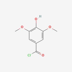 molecular formula C9H9ClO4 B2816062 3,5-Dimethoxy-4-hydroxybenzoic acid chloride CAS No. 50597-60-9