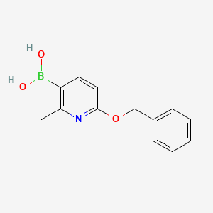 molecular formula C13H14BNO3 B2816078 6-(Benzyloxy)-2-methylpyridine-3-boronic acid CAS No. 2096336-17-1