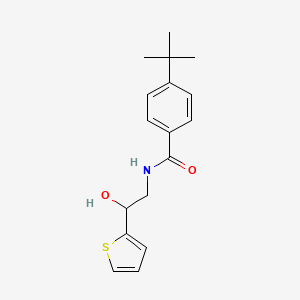 molecular formula C17H21NO2S B2816082 4-(叔丁基)-N-(2-羟基-2-(噻吩-2-基)乙基)苯甲酰胺 CAS No. 1283680-99-8