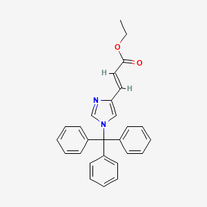 molecular formula C27H24N2O2 B2816087 (E)-Ethyl 3-(1-trityl-1H-imidazol-4-yl)acrylate CAS No. 111157-50-7
