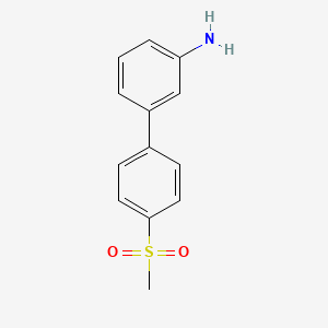 molecular formula C13H13NO2S B2816091 4'-(Methylsulfonyl)[1,1'-biphenyl]-3-amine CAS No. 893735-88-1