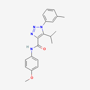 molecular formula C20H22N4O2 B2816099 N-(4-甲氧基苯基)-1-(3-甲基苯基)-5-(异丙基)-1H-1,2,3-三唑-4-甲酰胺 CAS No. 954321-52-9