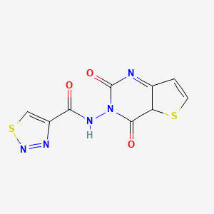molecular formula C9H5N5O3S2 B2816101 N-{2,4-dioxo-1H,2H,3H,4H-thieno[3,2-d]pyrimidin-3-yl}-1,2,3-thiadiazole-4-carboxamide CAS No. 2320953-62-4