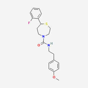 7-(2-fluorophenyl)-N-[2-(4-methoxyphenyl)ethyl]-1,4-thiazepane-4-carboxamide