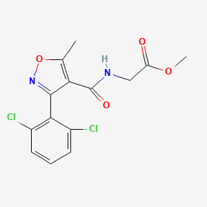 Methyl 2-({[3-(2,6-dichlorophenyl)-5-methyl-4-isoxazolyl]carbonyl}amino)acetate