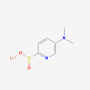 molecular formula C7H9LiN2O2S B2816135 Lithium(1+) ion 5-(dimethylamino)pyridine-2-sulfinate CAS No. 2193059-20-8