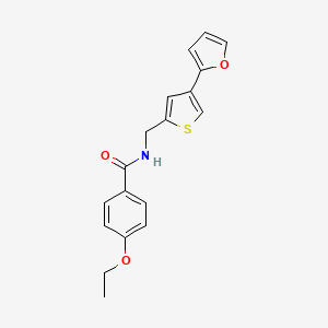 molecular formula C18H17NO3S B2816174 4-ethoxy-N-{[4-(furan-2-yl)thiophen-2-yl]methyl}benzamide CAS No. 2379978-04-6