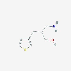 molecular formula C8H13NOS B2816180 3-氨基-2-(3-噻吩甲基)-1-丙醇 CAS No. 929974-90-3
