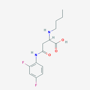 2-(Butylamino)-4-((2,4-difluorophenyl)amino)-4-oxobutanoic acid