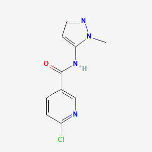 6-Chloro-N-(1-methyl-1h-pyrazol-5-yl)pyridine-3-carboxamide