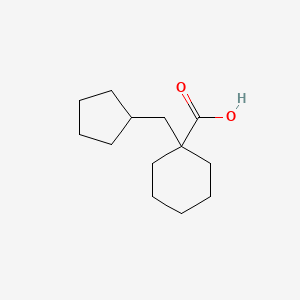 B2816211 1-(Cyclopentylmethyl)cyclohexanecarboxylic acid CAS No. 1261269-77-5