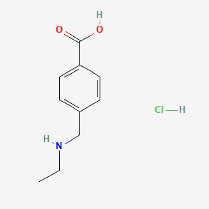 B2816223 4-[(Ethylamino)methyl]benzoic acid hydrochloride CAS No. 1158573-13-7