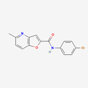 molecular formula C15H11BrN2O2 B2816241 N-(4-bromophenyl)-5-methylfuro[3,2-b]pyridine-2-carboxamide CAS No. 941969-37-5