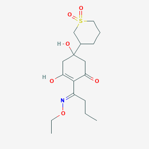 5-(1,1-Dioxothian-3-yl)-2-[(E)-N-ethoxy-C-propylcarbonimidoyl]-3,5-dihydroxycyclohex-2-en-1-one