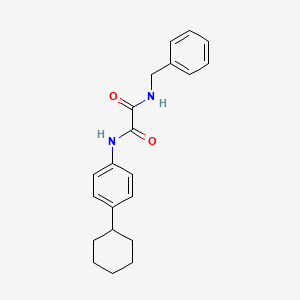 molecular formula C21H24N2O2 B2816254 N~1~-苄基-N~2~-(4-环己基苯基)乙二胺 CAS No. 306732-22-9