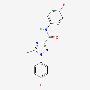 N,1-bis(4-fluorophenyl)-5-methyl-1H-1,2,4-triazole-3-carboxamide