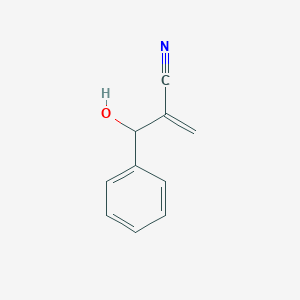 molecular formula C10H9NO B2816273 2-[Hydroxy(phenyl)methyl]prop-2-enenitrile CAS No. 19362-96-0