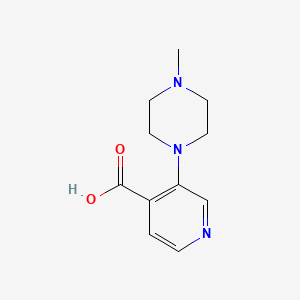 molecular formula C11H15N3O2 B2816294 3-(4-甲基哌嗪-1-基)吡啶-4-甲酸 CAS No. 1514680-13-7